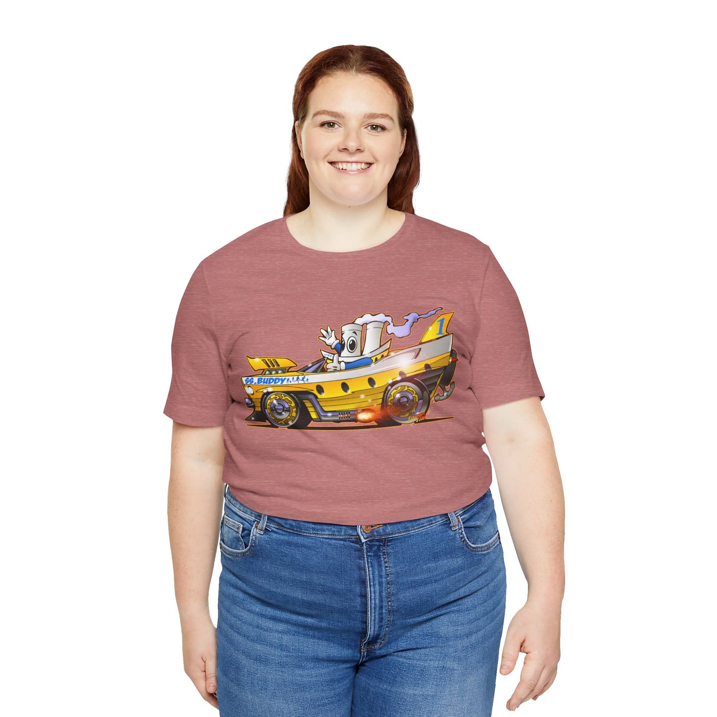 BUDDY CRUISE BUDDYMOBILE Custom Car Art Short Sleeve Tee in 17 Colors