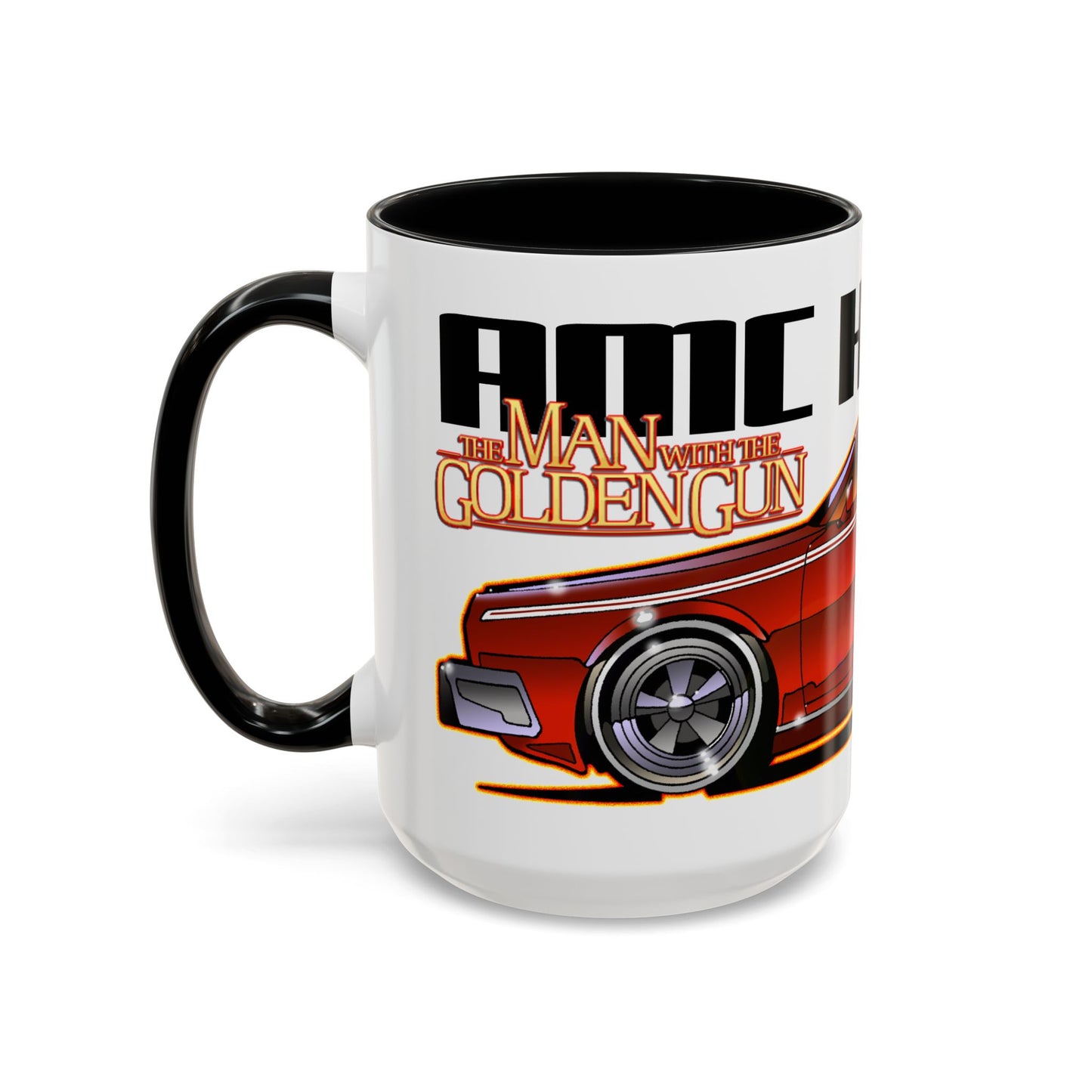 MAN WITH THE GOLDEN GUN AMC Hornet James Bond Fireball Art Collectible Coffee Mug