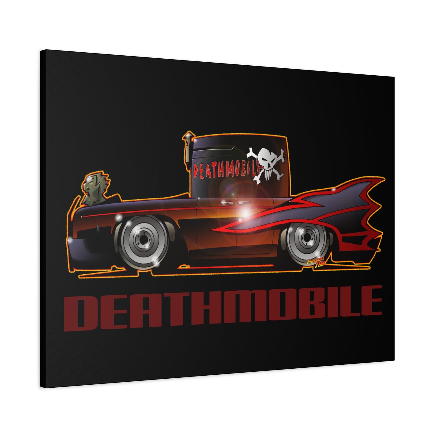 ANIMAL HOUSE DEATHMOBILE Fireball Art Canvas Wall Print