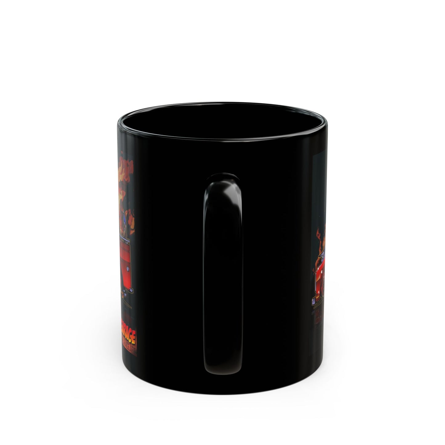 EMERGENCY TV Show Squad 51 Black Coffee Mug 11oz