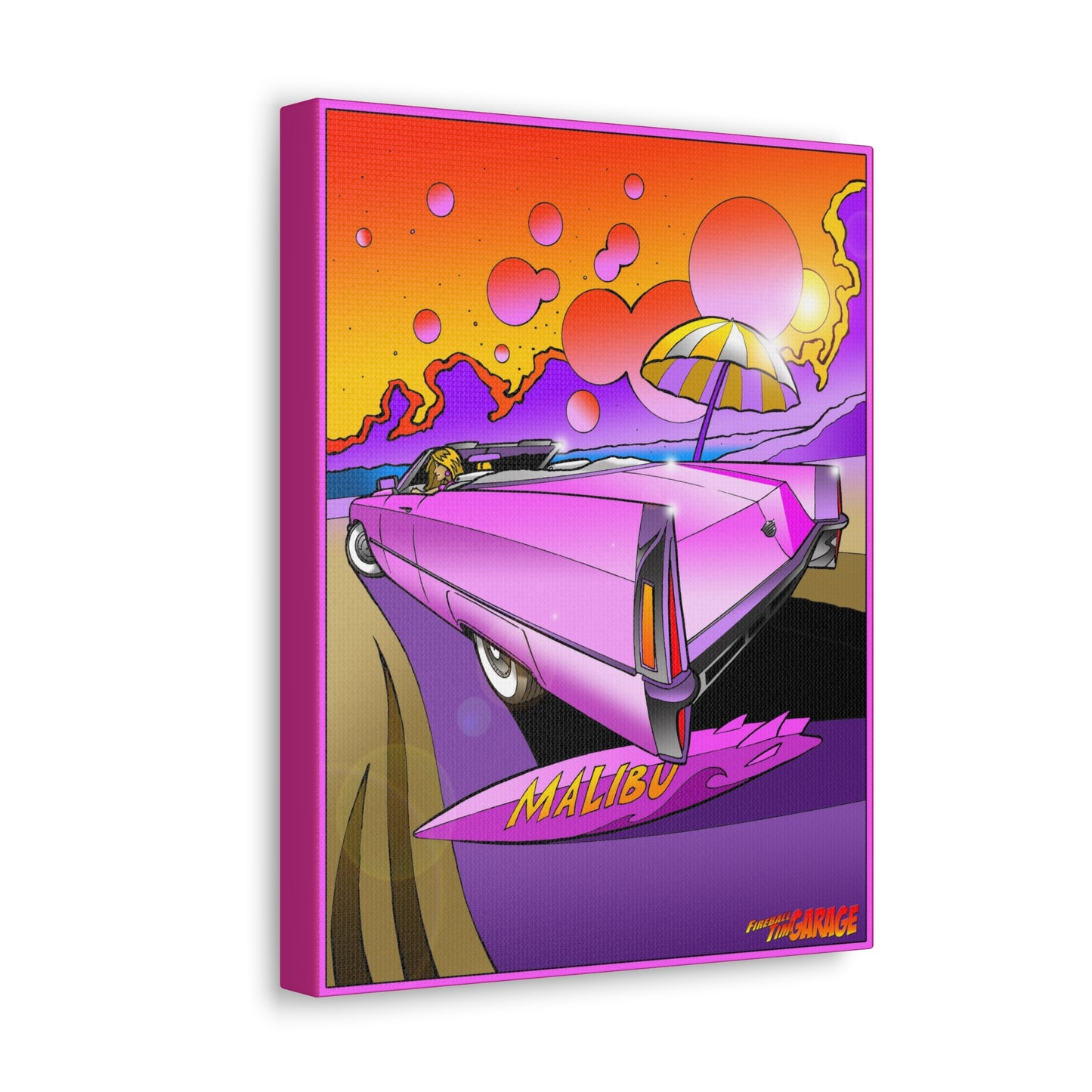 BARBIE CADILLAC Concept Art Canvas Print 11x14