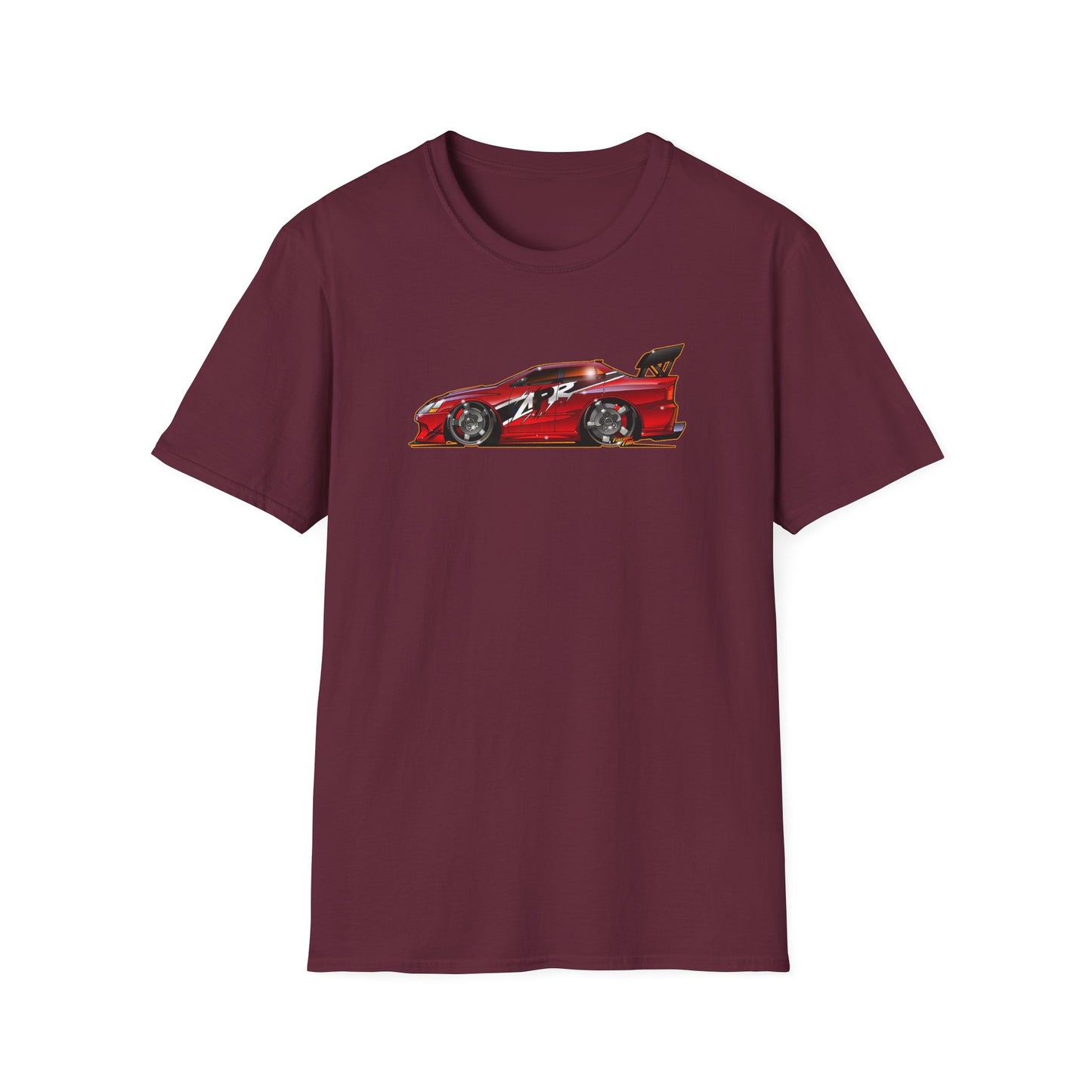 FAST AND FURIOUS MITSUBISHI LANCER EVOLUTION Concept Art Softstyle T-Shirt Multiple Colors