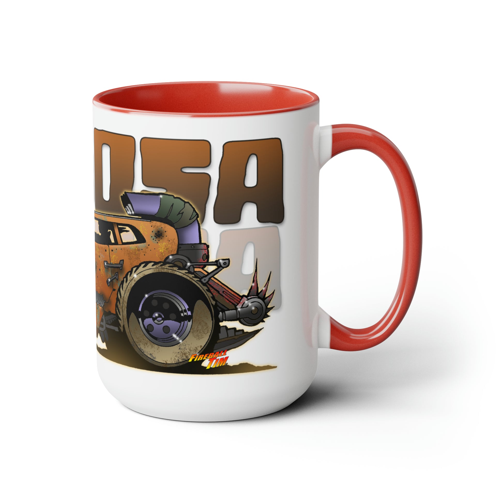 FURIOSA Mad Max Movie Car Hot Rod Coffee Mug 15oz-Mug-Fireball Tim Garage