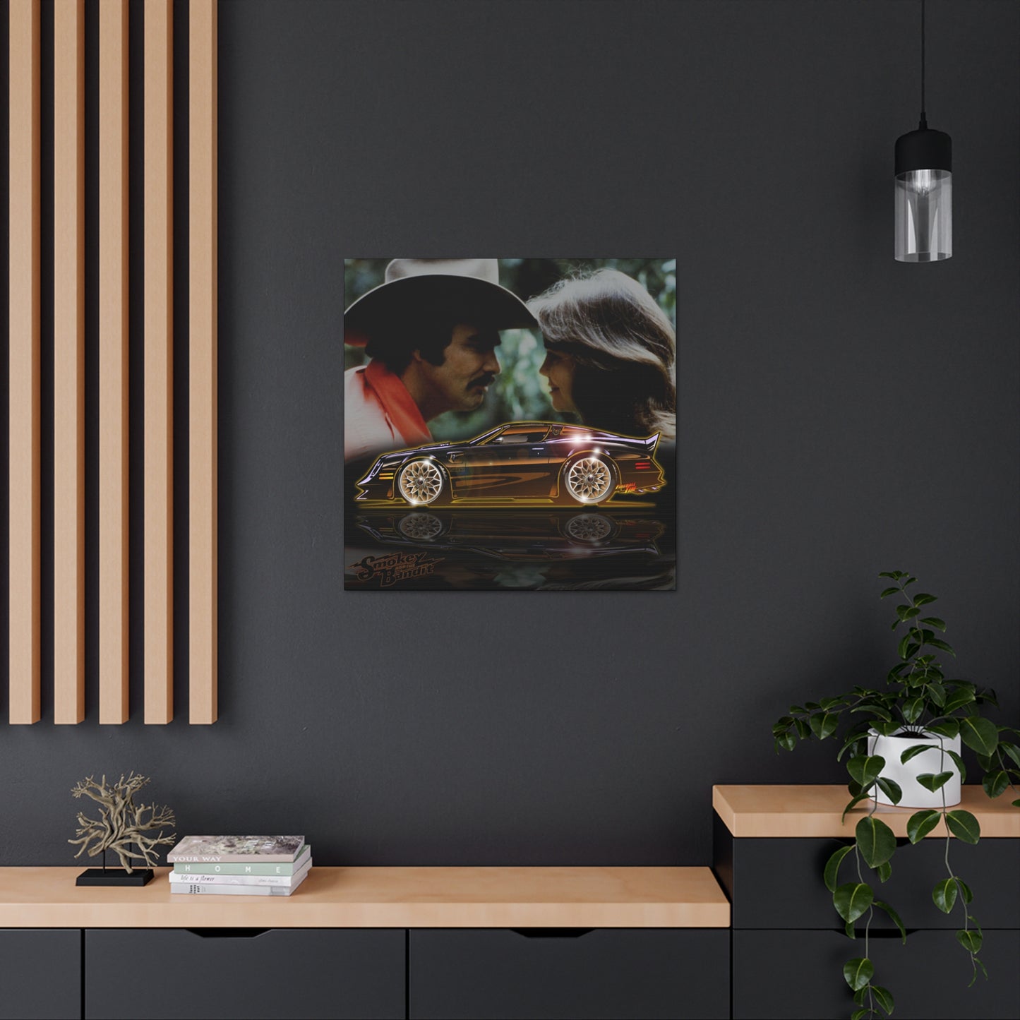 SMOKEY AND THE BANDIT Pontiac Trans Am MASTERPRINT Concept Art Canvas 3 Sizes