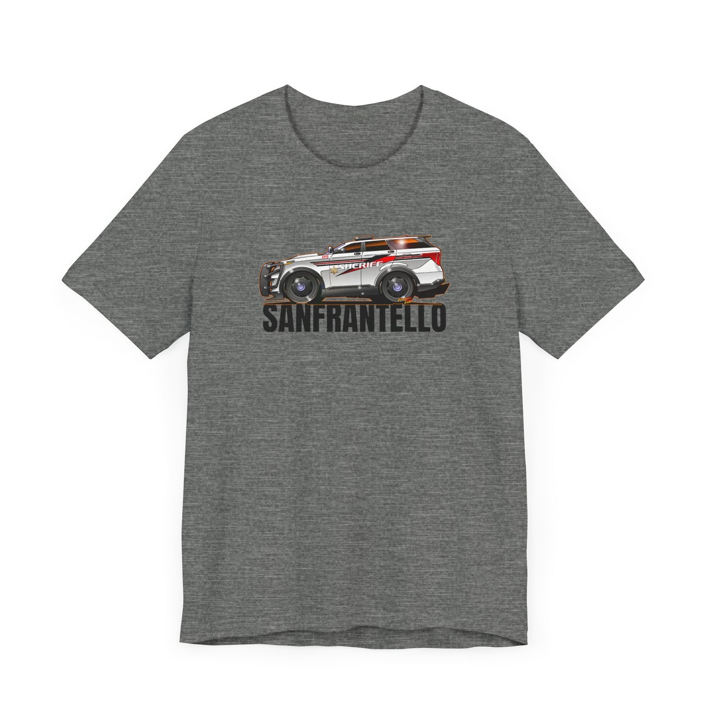 FORD EXPLORER POLICE CRUISER Sanfrantello 09 Tribute Concept Art Short Sleeve Tee 12 Colors