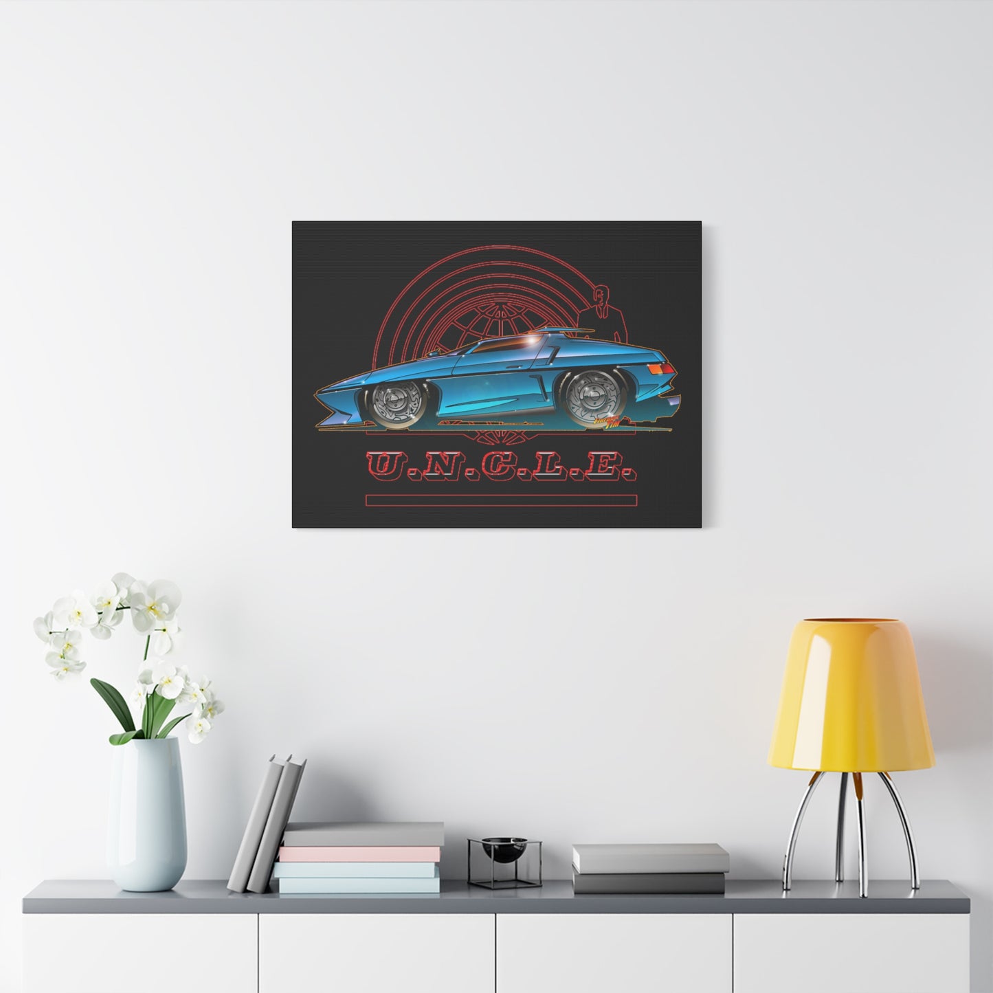 THE MAN FROM U.N.C.L.E. Piranha TV Car Fireball Canvas Art Print