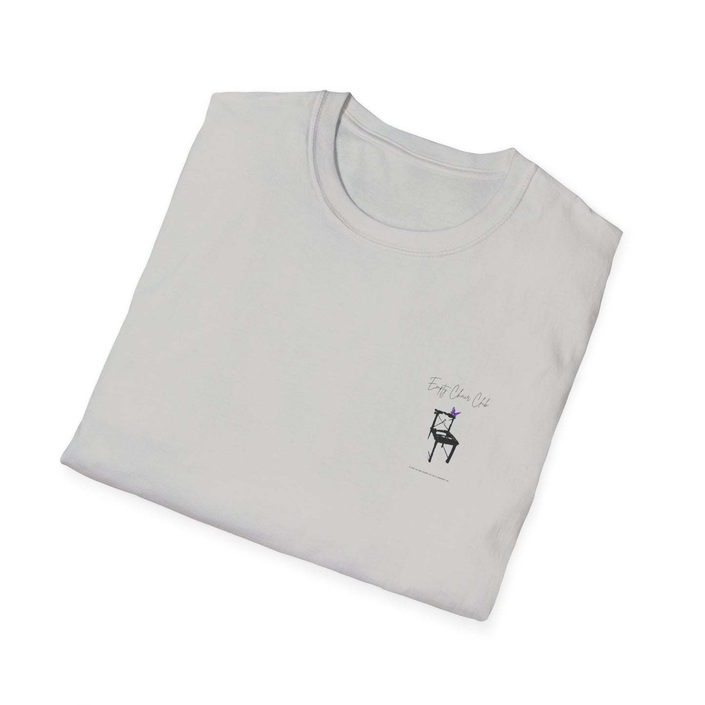 EMPTY CHAIR CLUB Unisex Softstyle T-Shirt - Casual Comfort for Relaxation and Reflection