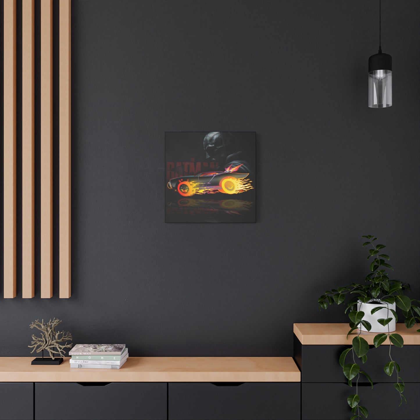 BATMOBILE 2021 THE BATMAN Canvas Art Print - 2 Sizes