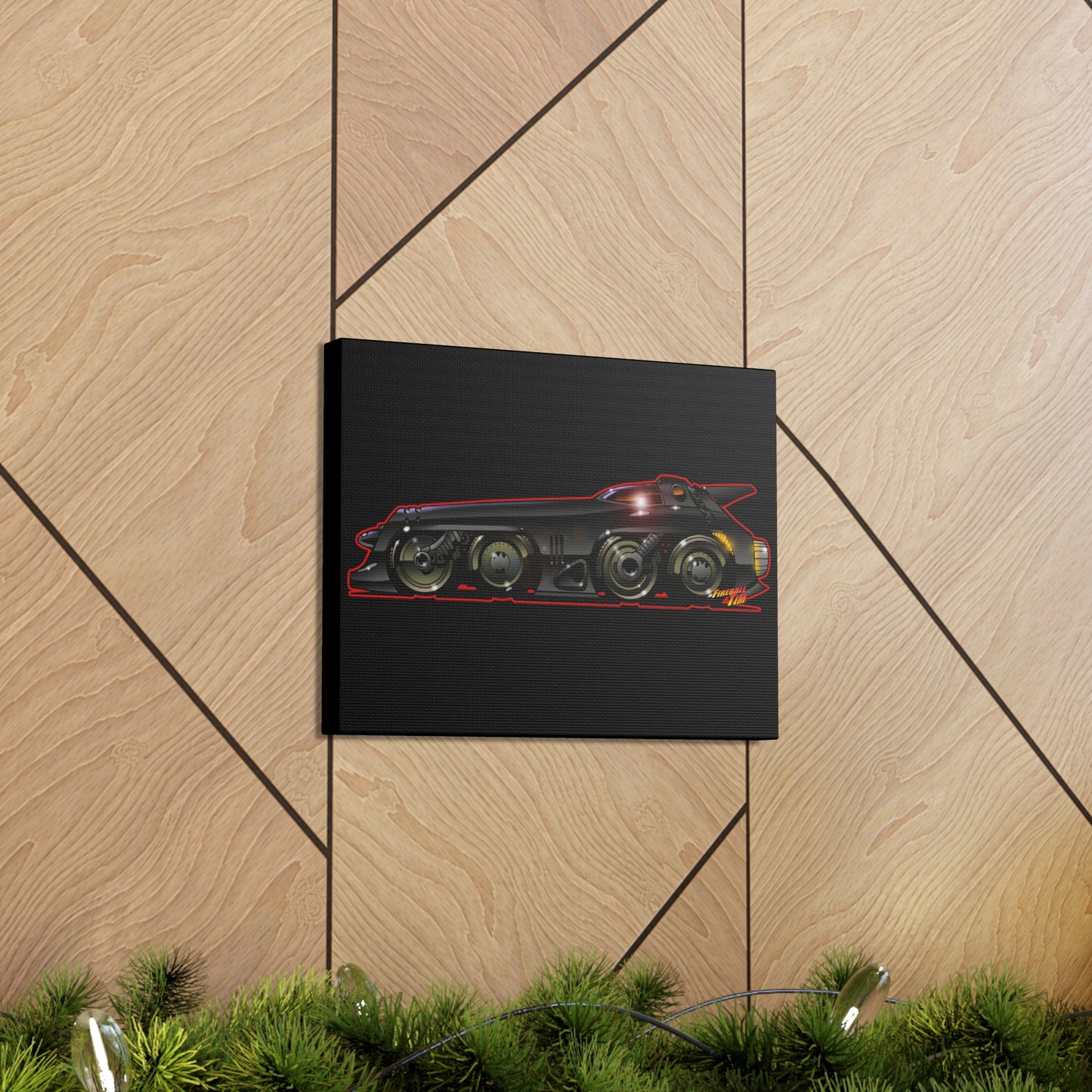 BATMISSILE Batmobile Concept Art Canvas Print 11x14