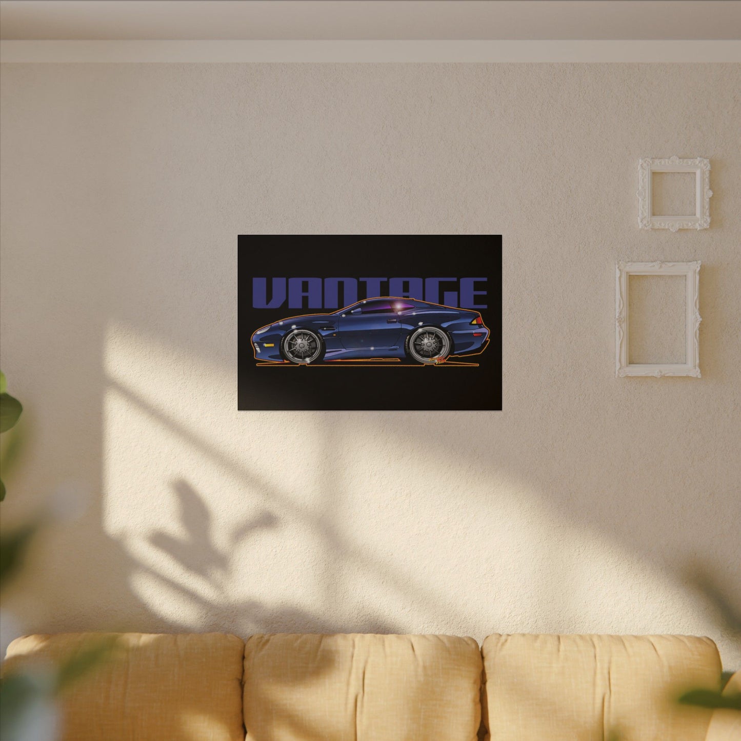 ASTON MARTIN VANTAGE 2001 Fireball Art Canvas Print