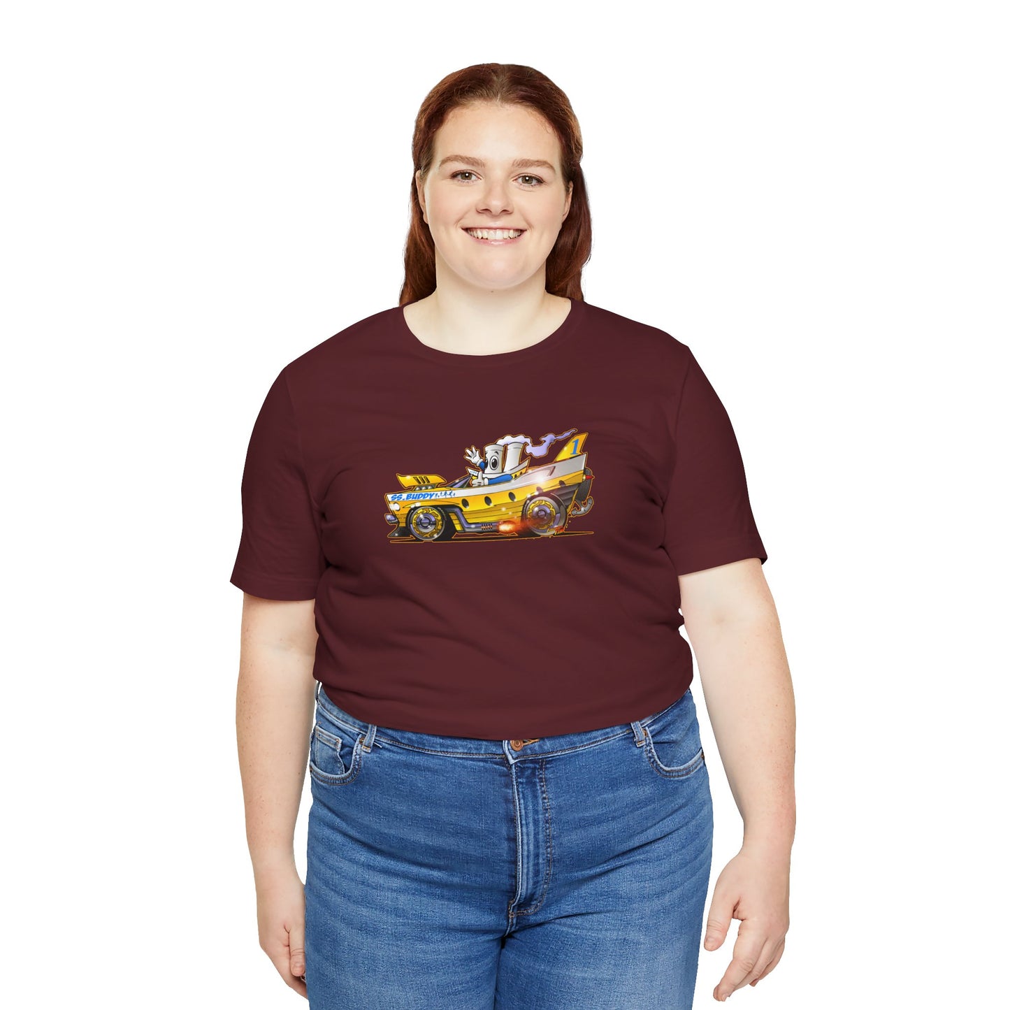 BUDDY CRUISE BUDDYMOBILE Custom Car Art Short Sleeve Tee in 17 Colors