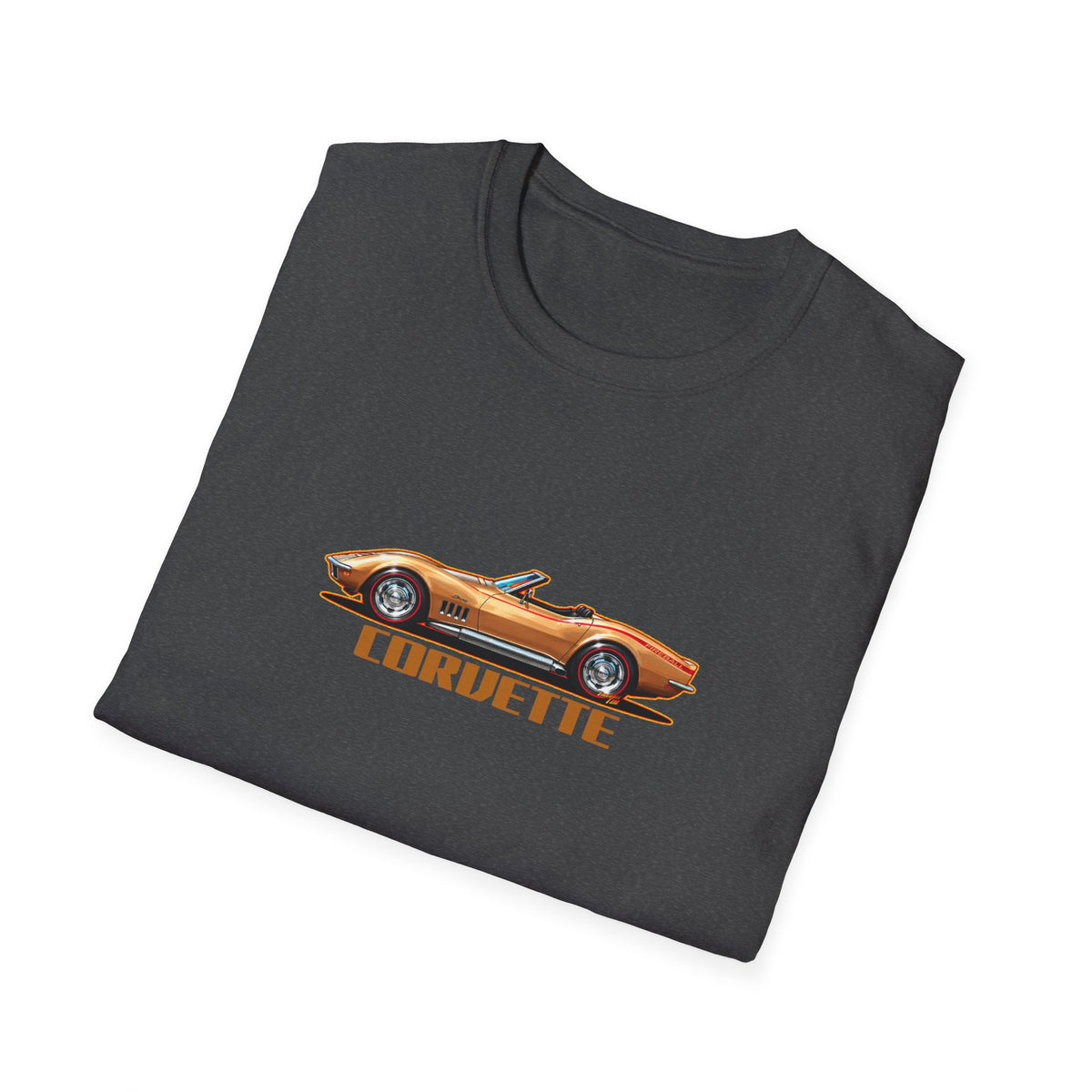 CHEVROLET CORVETTE 1969 Collectible Fireball Art TeeShirt