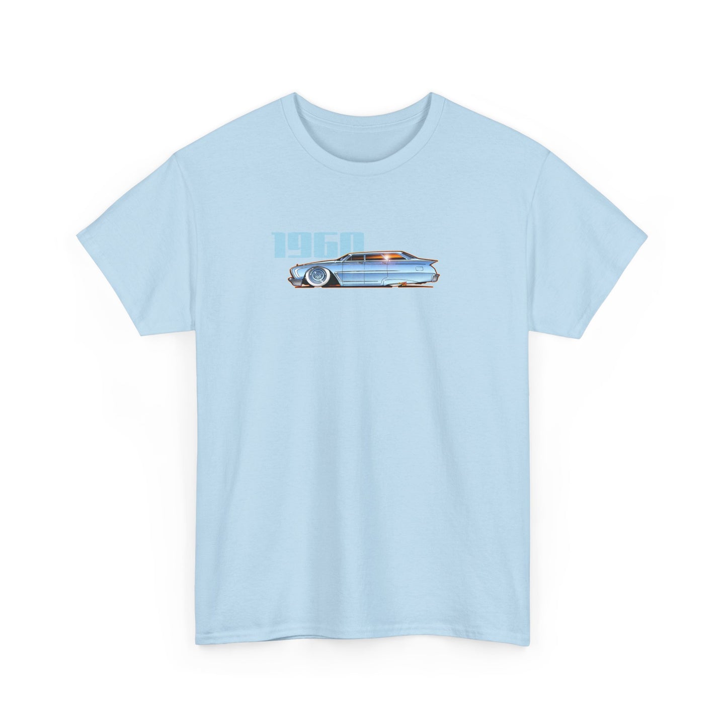 FORD RANCH WAGON 1960 Kustom Fireball Art Cotton Tee Shirt - Colors