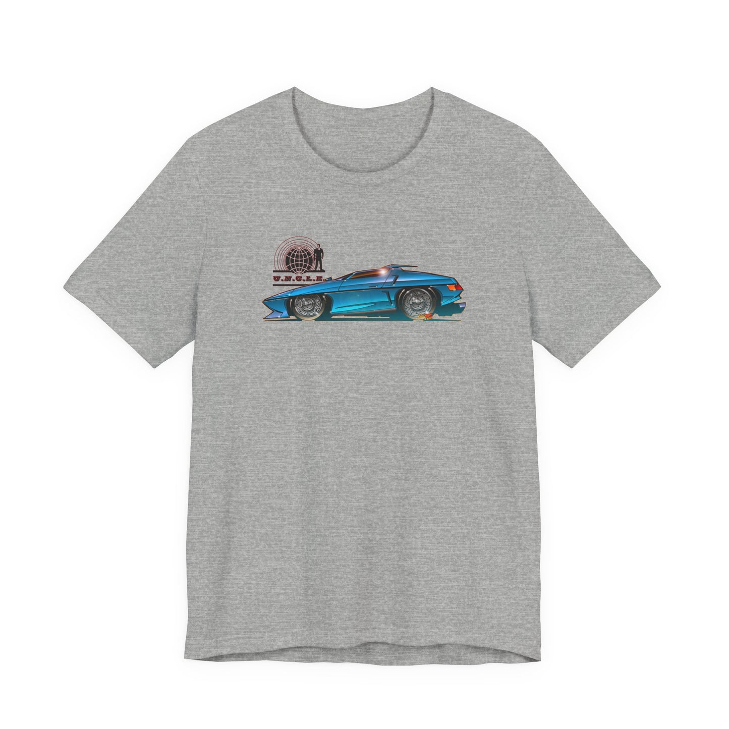 THE MAN FROM UNCLE Piranha TV Car Fireball Jersey Short Sleeve Tee Shirt - Multiple Colors