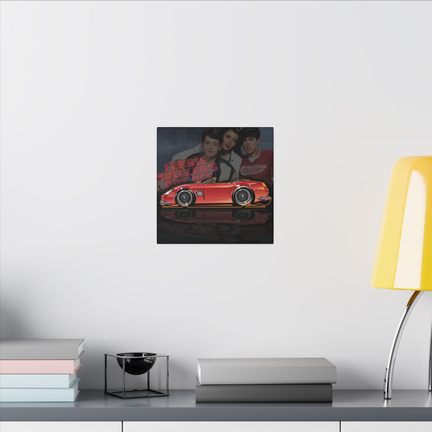 FERRIS BUELLERS DAY OFF 1985 FERRARI Modena Spyder California Art Canvas Print - 12x12