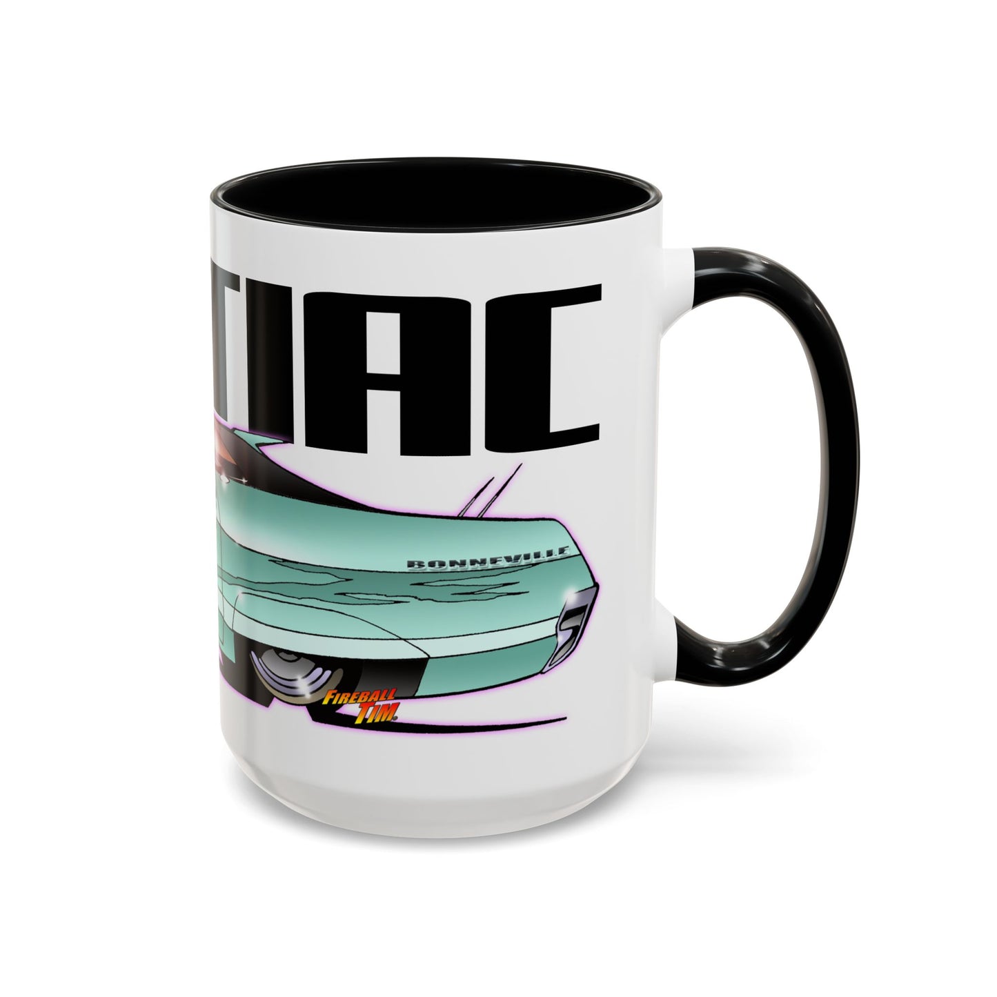 PONTIAC BONNEVILLE Classic Car Collectible Fireball Art Mug - 2 Sizes