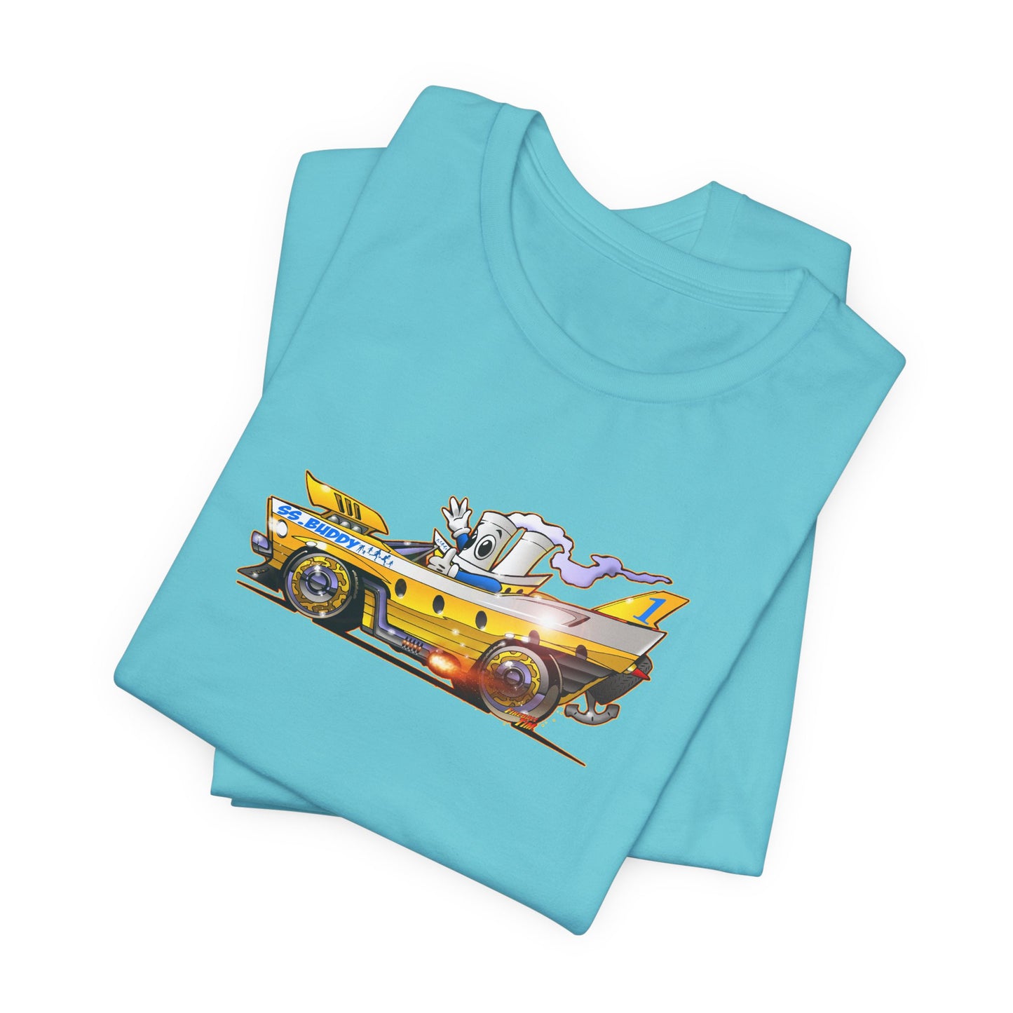 BUDDY CRUISE BUDDYMOBILE Custom Car Art Short Sleeve Tee in 17 Colors