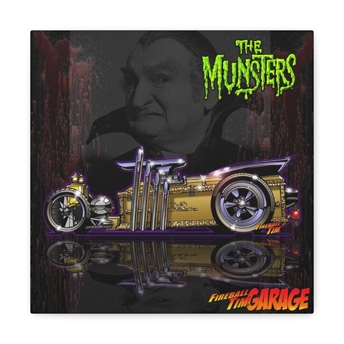 MUNSTERS DRAGULA TV Show Concept Art Canvas Print Ver2 12x12