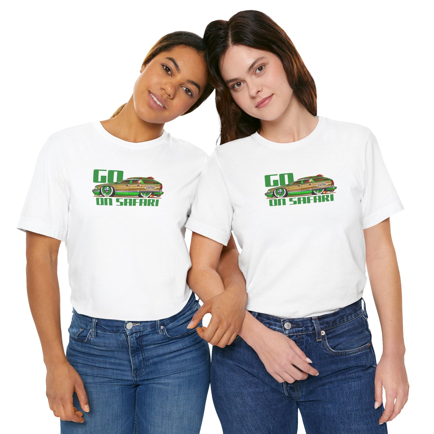 BUICK ROADMASTER Station Wagon Safari Custom Car Art Short Sleeve Tee - Colors