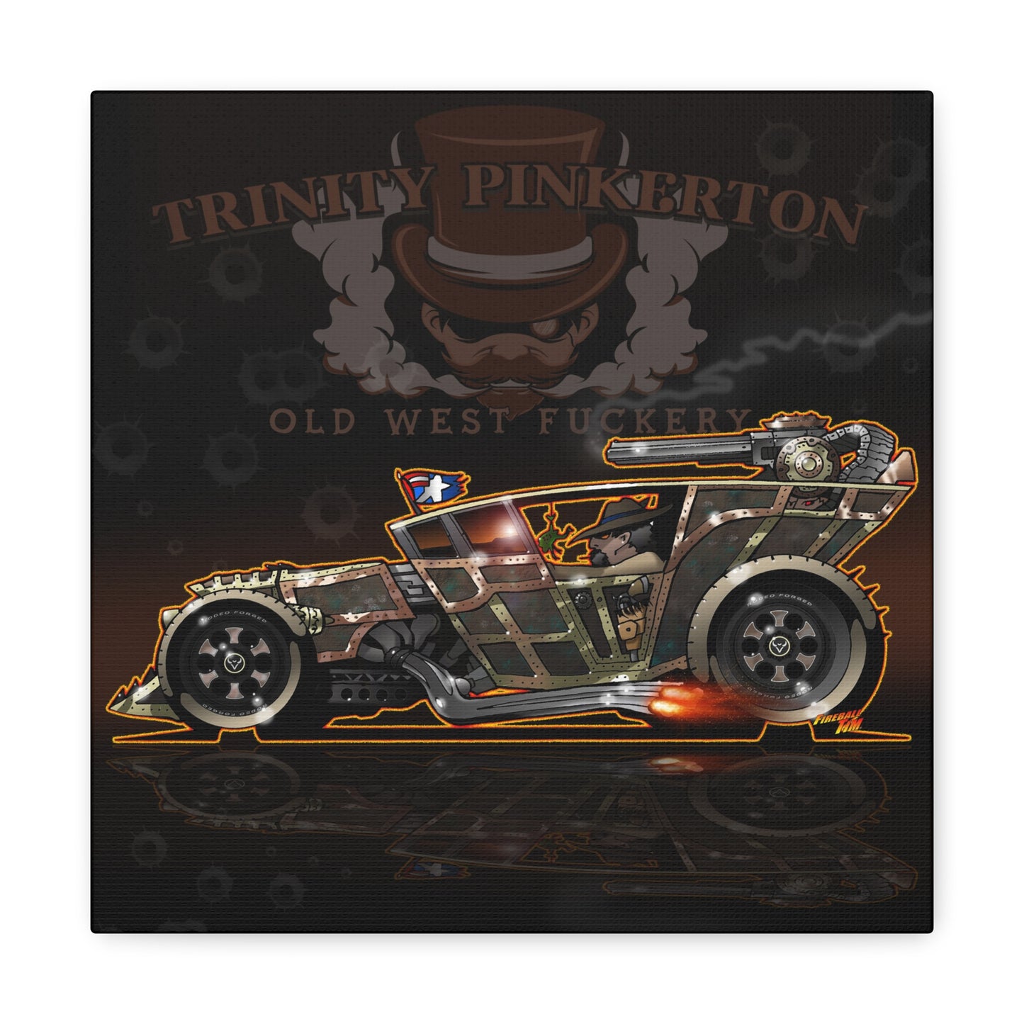 TRINITY PINKERTON Hot Rod Concept Art Canvas MASTERPRINT 2 Sizes