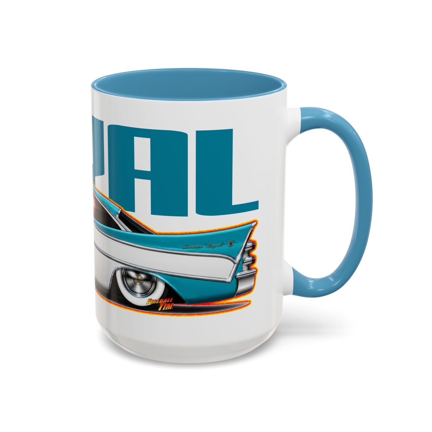 DODGE CUSTOM ROYAL 1957 Collectible Fireball Art Coffee Mug - 2 Sizes