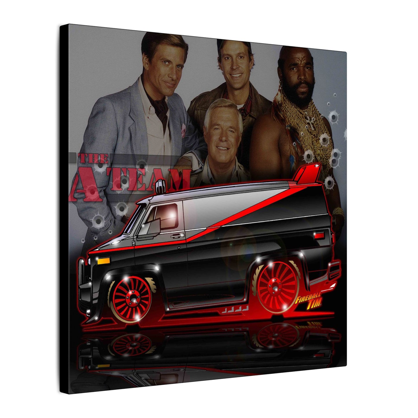 ATEAM VAN TV Show Car Canvas Art Print - 2 Sizes