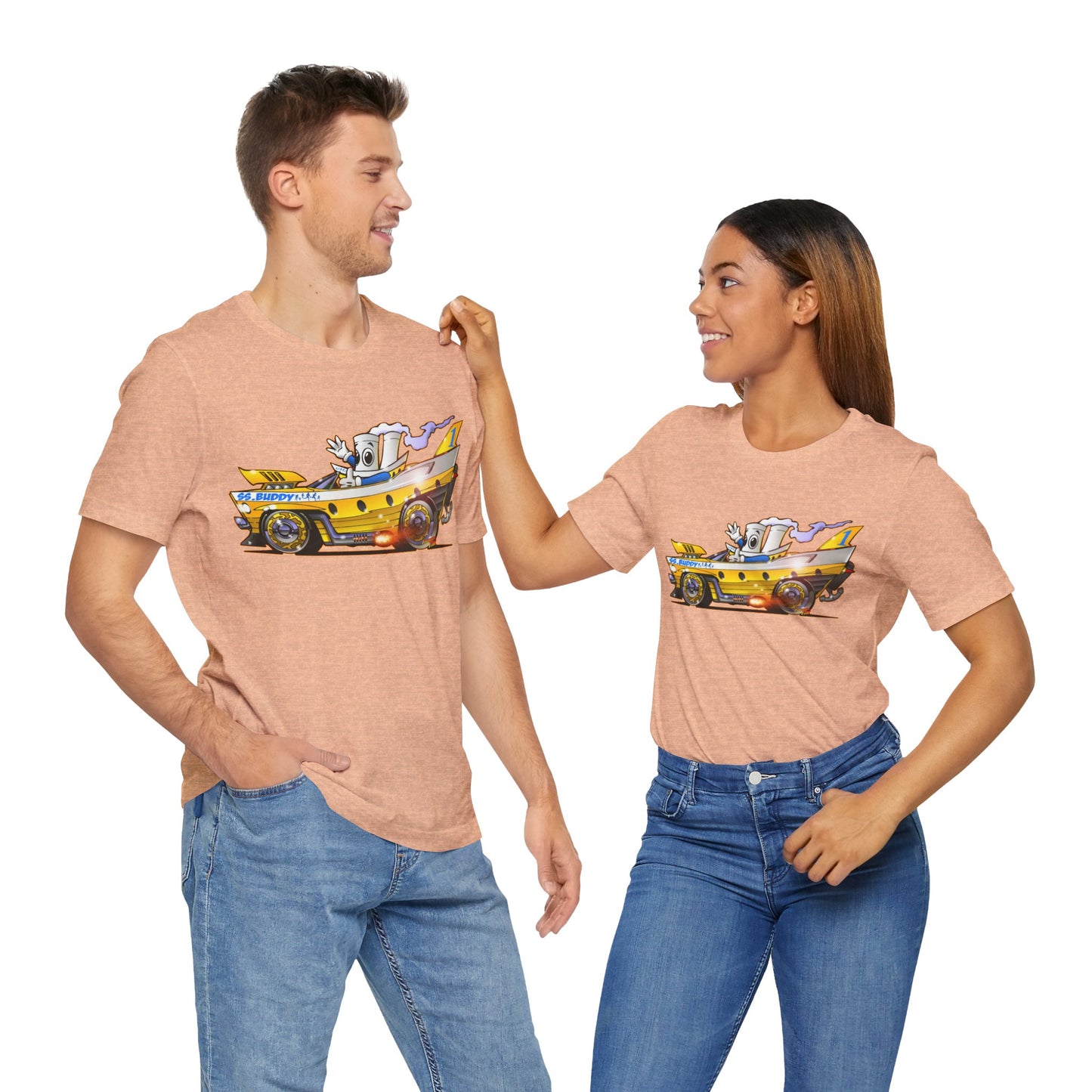 BUDDY CRUISE BUDDYMOBILE Custom Car Art Short Sleeve Tee in 17 Colors