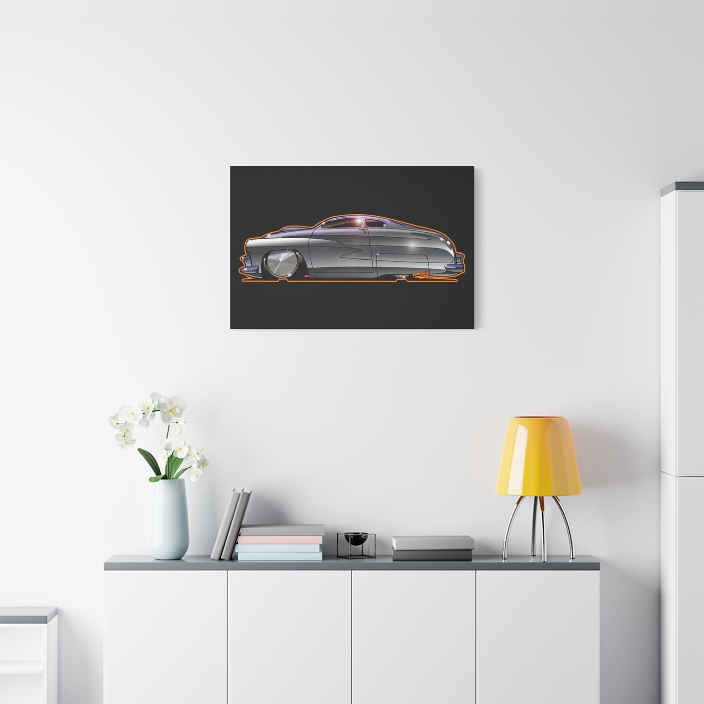 COBRA MERCURY Sylvester Stallone Collectible Fireball Art Canvas Print
