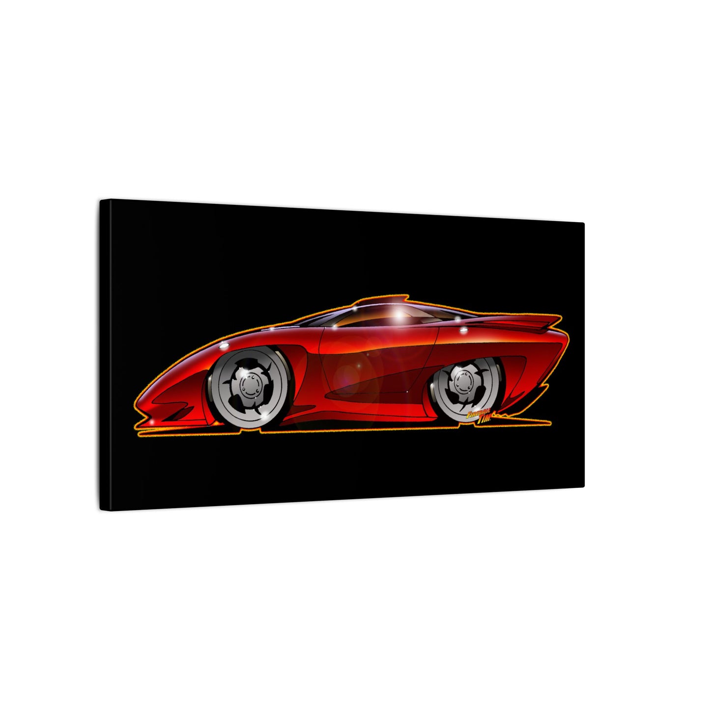 PONTIAC BANSHEE Concept Car Collectible Fireball Art Canvas Print