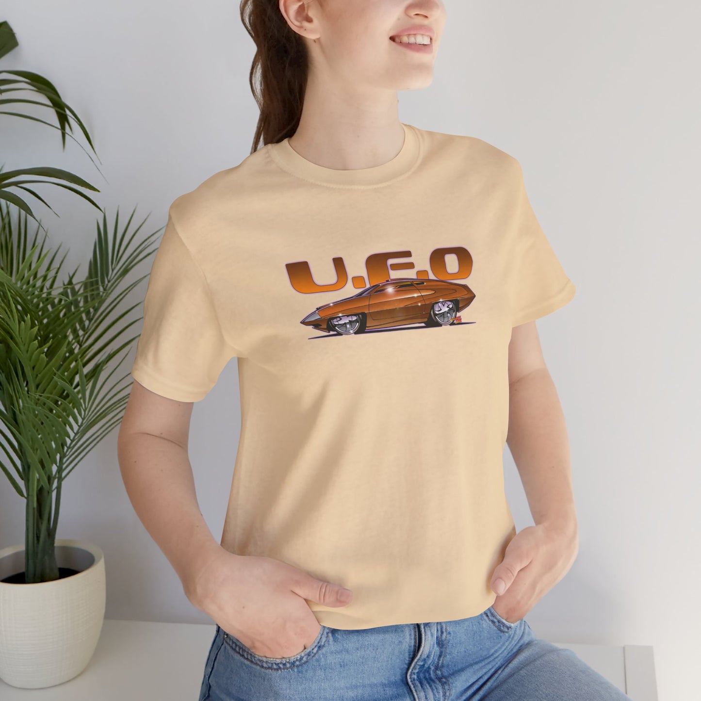 UFO ED STRAKER CAR TV Car Concept Art Short Sleeve Tee 12 Colors