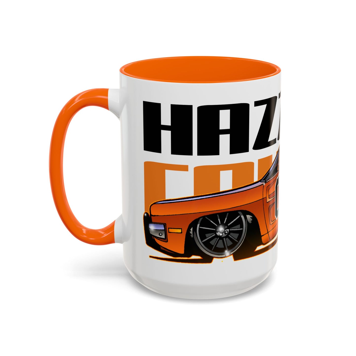 DUKES OF HAZZARD General Lee Dodge Charger Fireball Art Coffee Mug - 2 Sizes