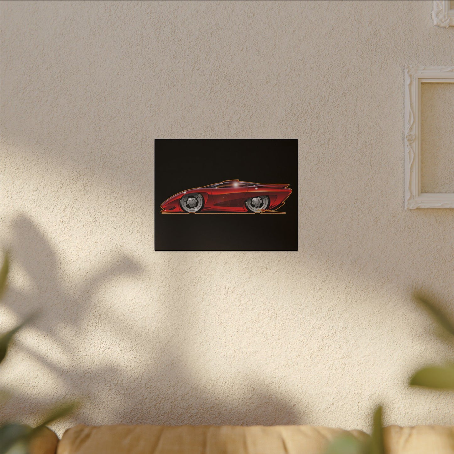 PONTIAC BANSHEE Concept Car Collectible Fireball Art Canvas Print