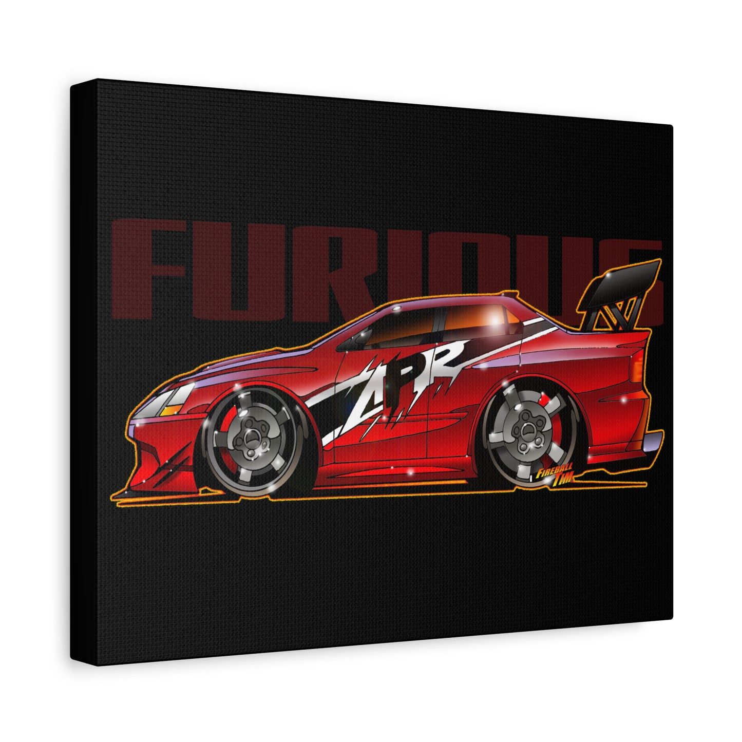 FAST AND FURIOUS MITSUBISHI LANCER EVOLUTION Canvas Art Wall Print - 11x14