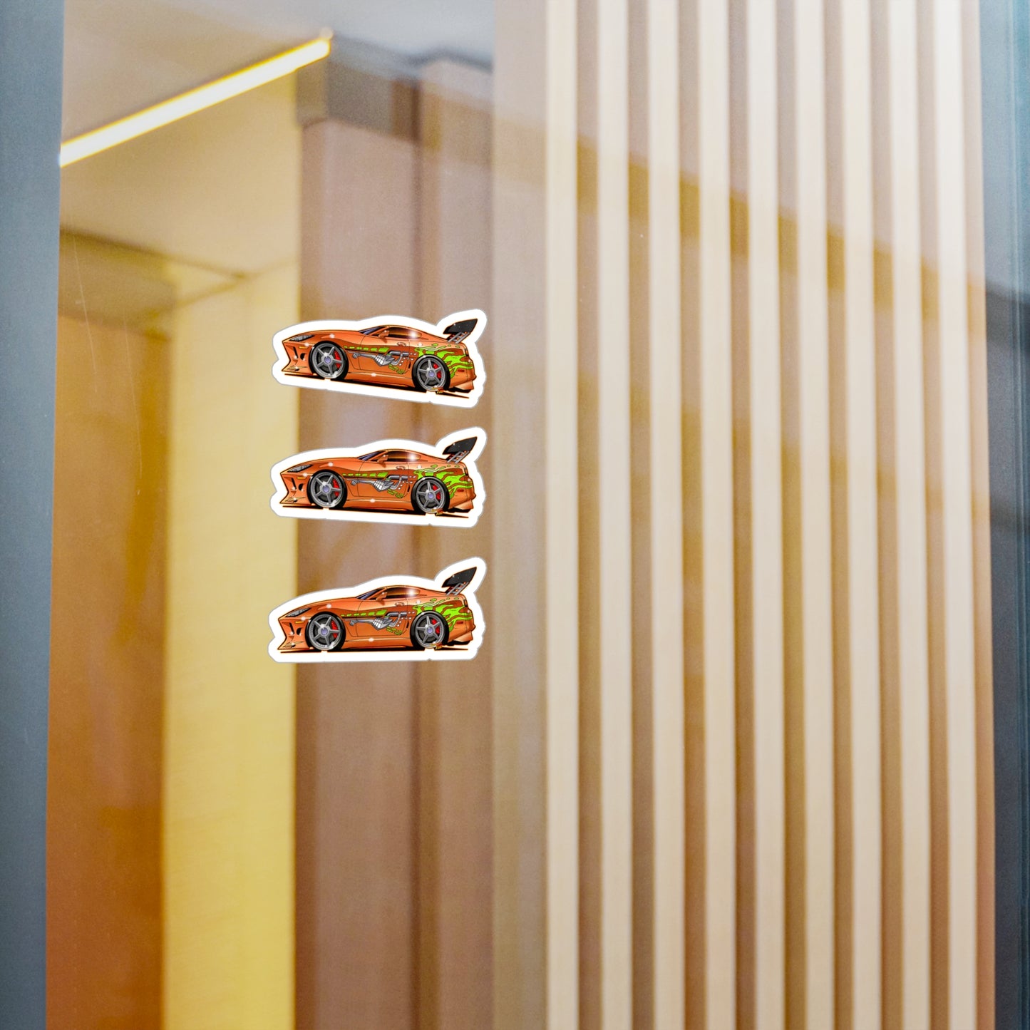 FAST & FURIOUS 1994 TOYOTA SUPRA MK IV Fireball Art Kiss-Cut Vinyl Decal Set