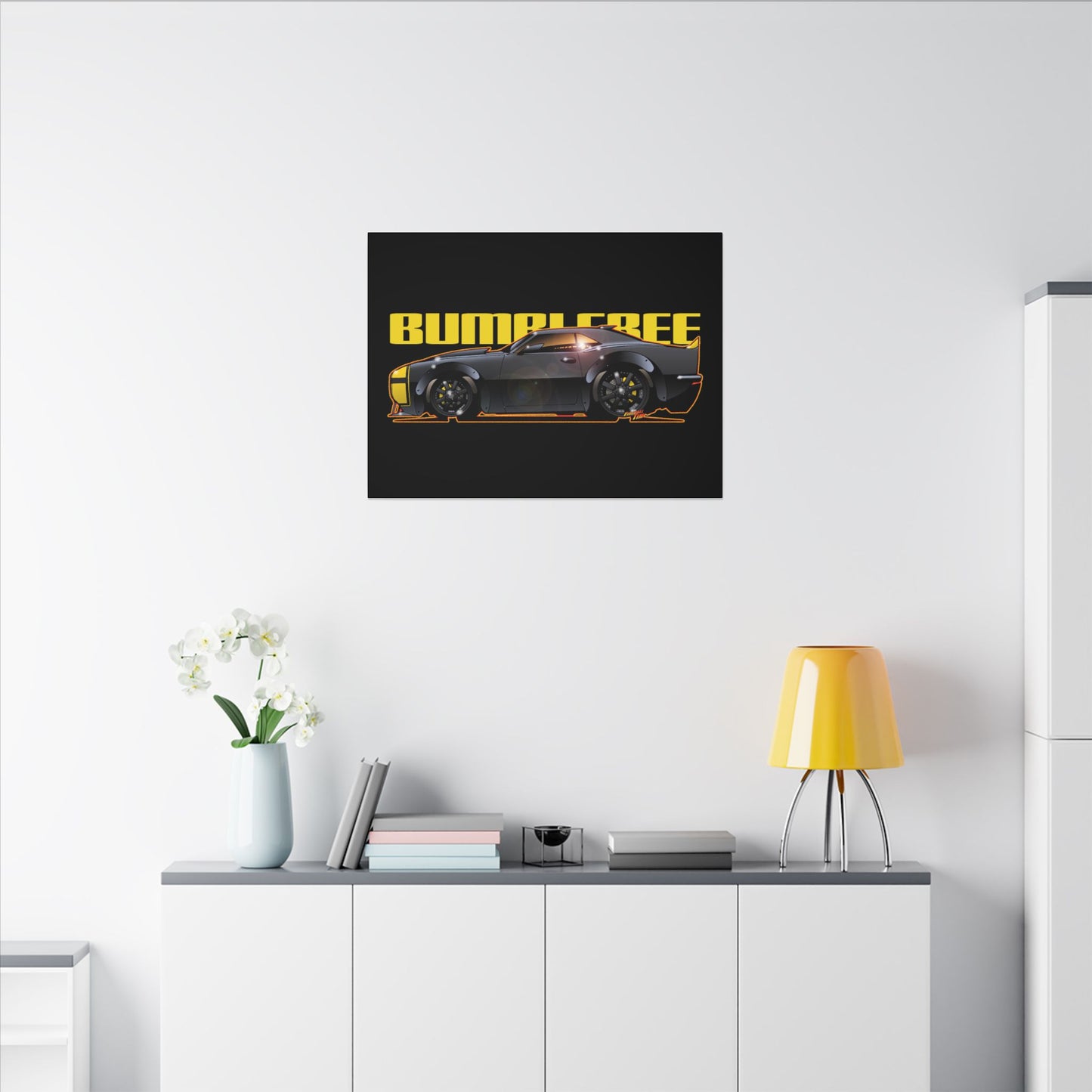 TRANSFORMERS BUMBLEBEE 1967 Camaro Fireball Art Canvas Print