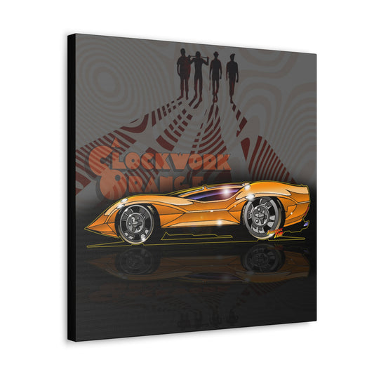 A CLOCKWORK ORANGE Movie Car Canvas Wall Print MASTERPRINT 2 Sizes