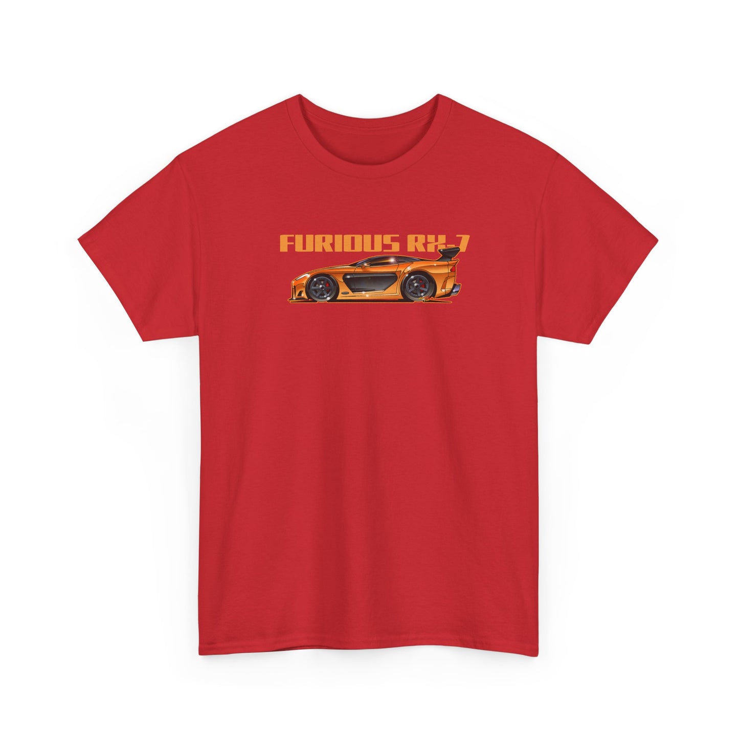 FAST AND FURIOUS MAZDA RX-7 Fireball Art Collectible Tee Shirt - Multiples