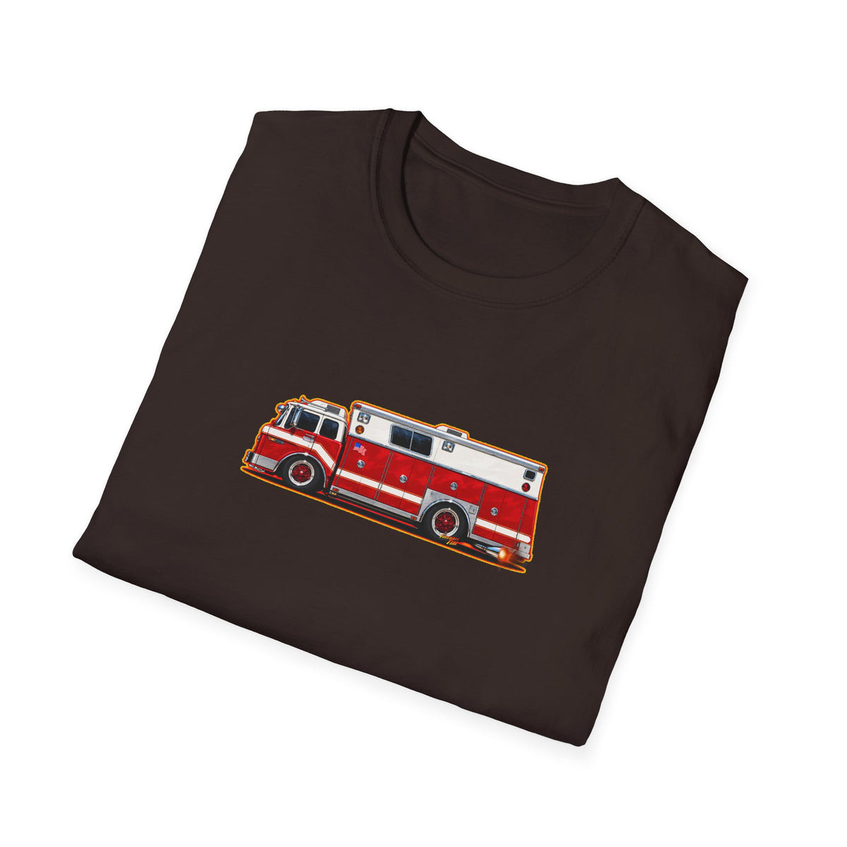 FIRE TRUCK Collectible Fireball Art TeeShirt