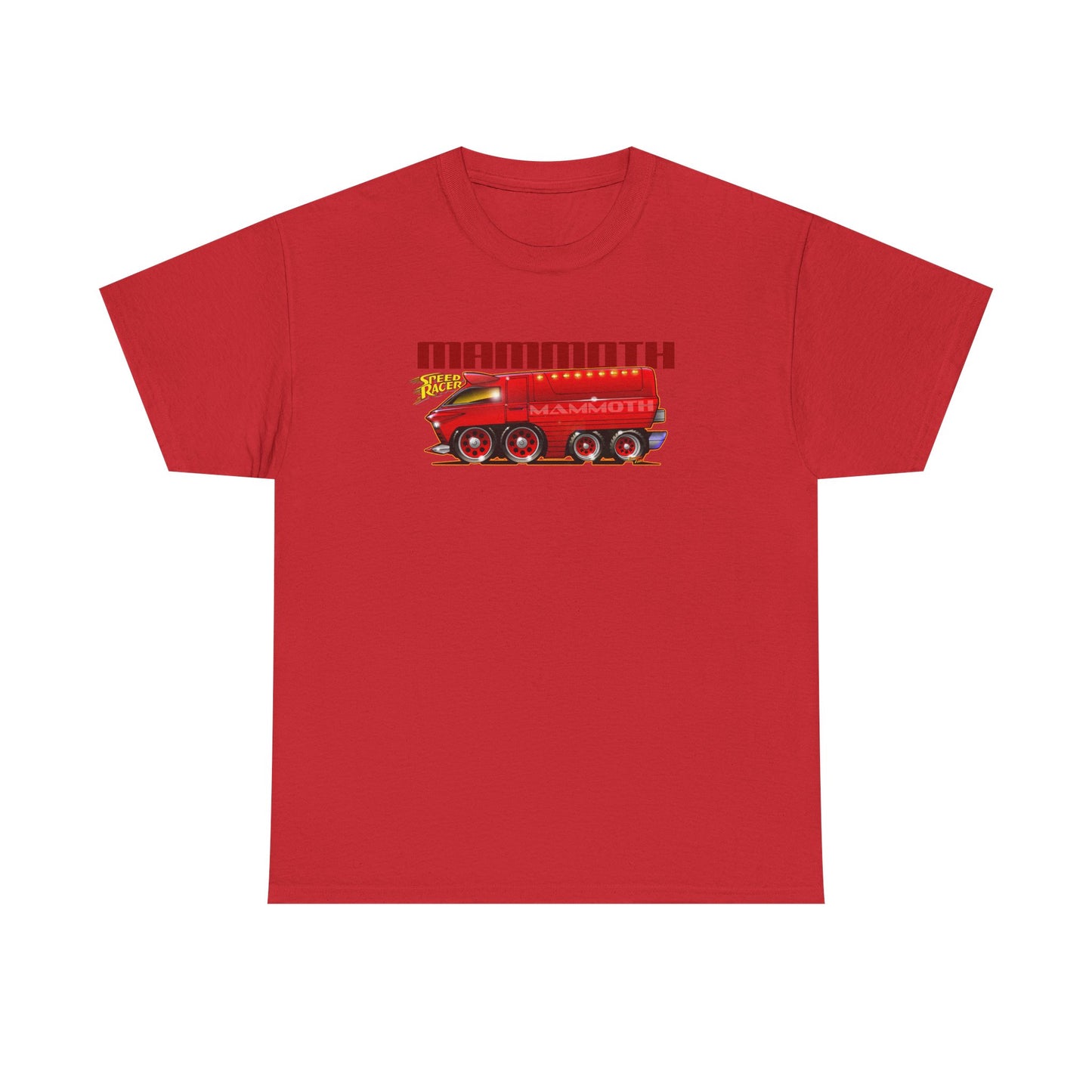 SPEED RACER MAMMOTH CAR Fireball Art Tee Shirt - Multiple Colors