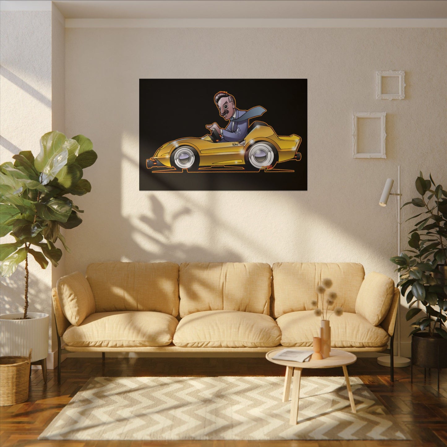 AUTOPIA CLASSIC Walt Disney Fireball Art Canvas Print