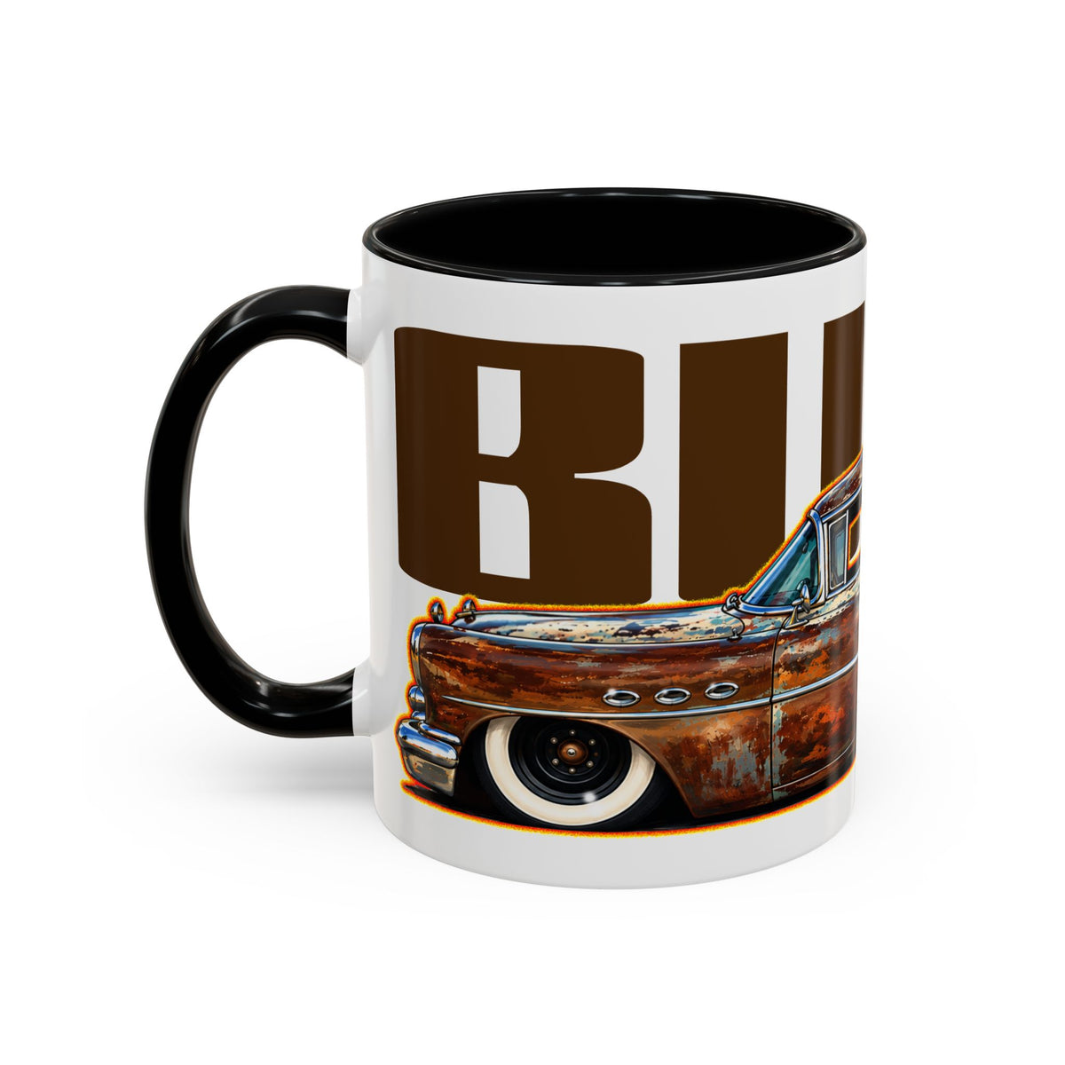 BUICK 1954 KUSTOM SPECIAL Collectible Fireball Art Coffee Mug - 2 Sizes