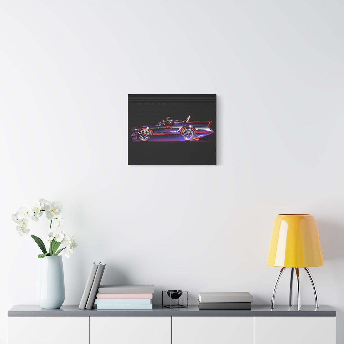 BATMOBILE 1966 BATMAN TV Car Canvas Art Print 11x14