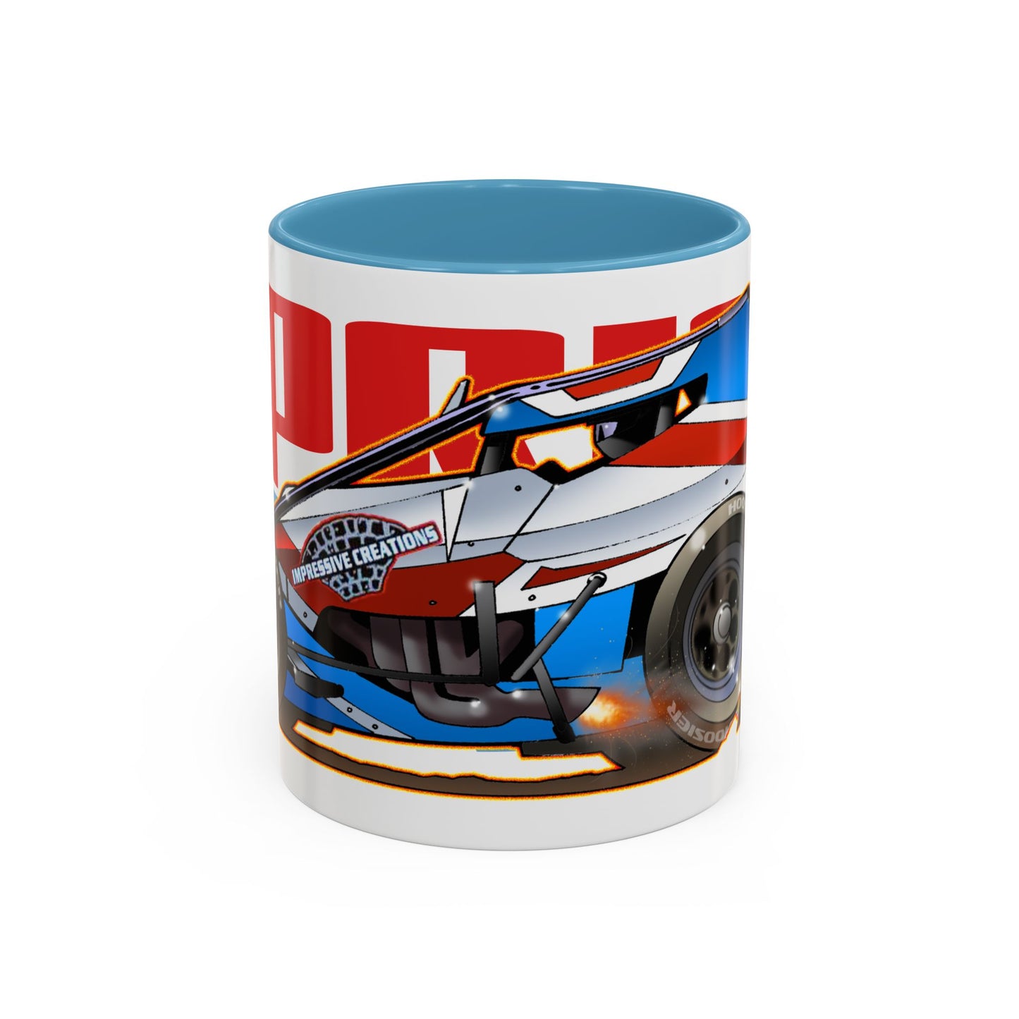 SPRINT CAR Collectible Fireball Art Coffee Mug