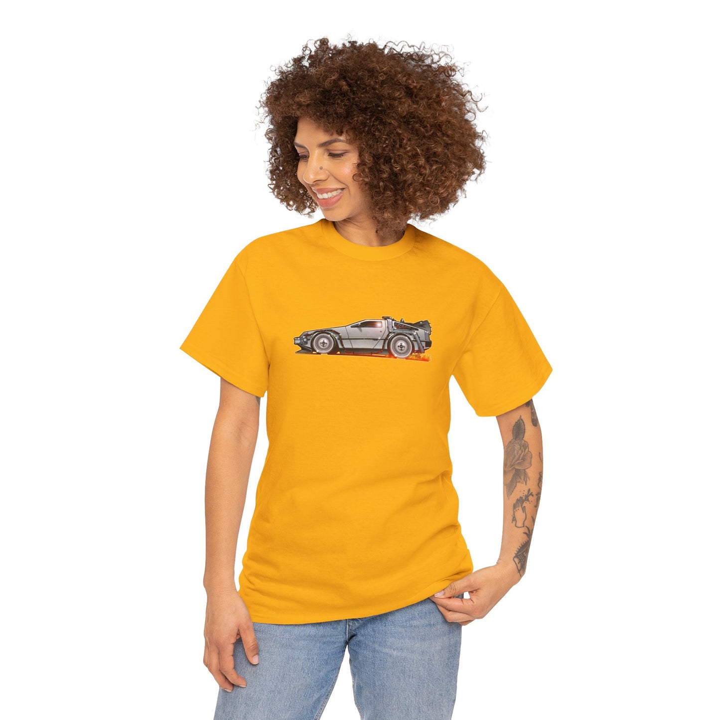 BACK TO THE FUTURE DELOREAN Time Machine Concept Art Tee Shirt 11 Colors