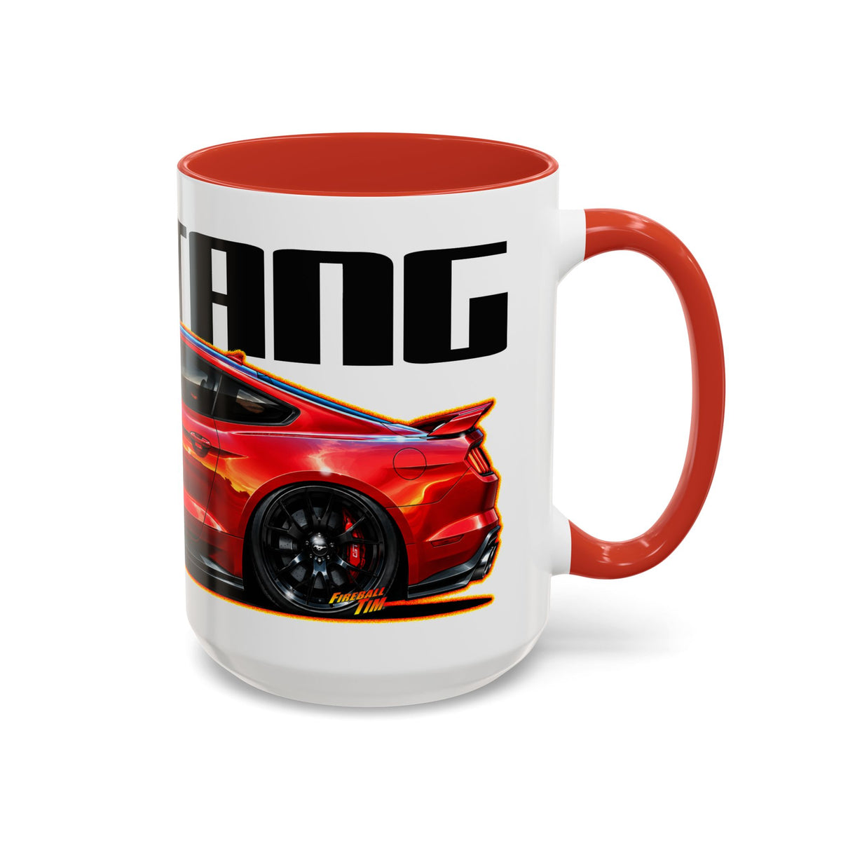 FORD MUSTANG 2019 GT 5.0 Collectible Fireball Art Coffee Mug - 2 Sizes