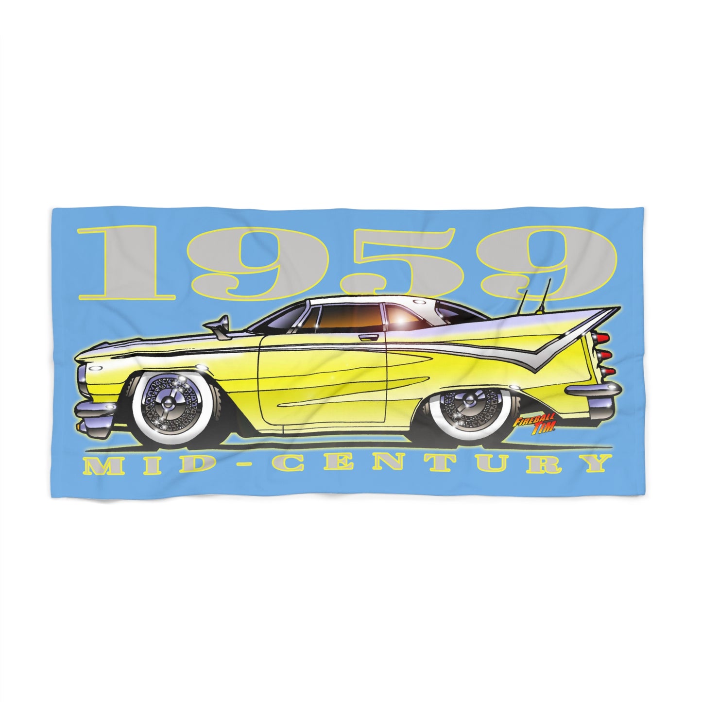 DESOTO FIREFLITE 1959 Mid-Century Modern Classic Car Beach Towel