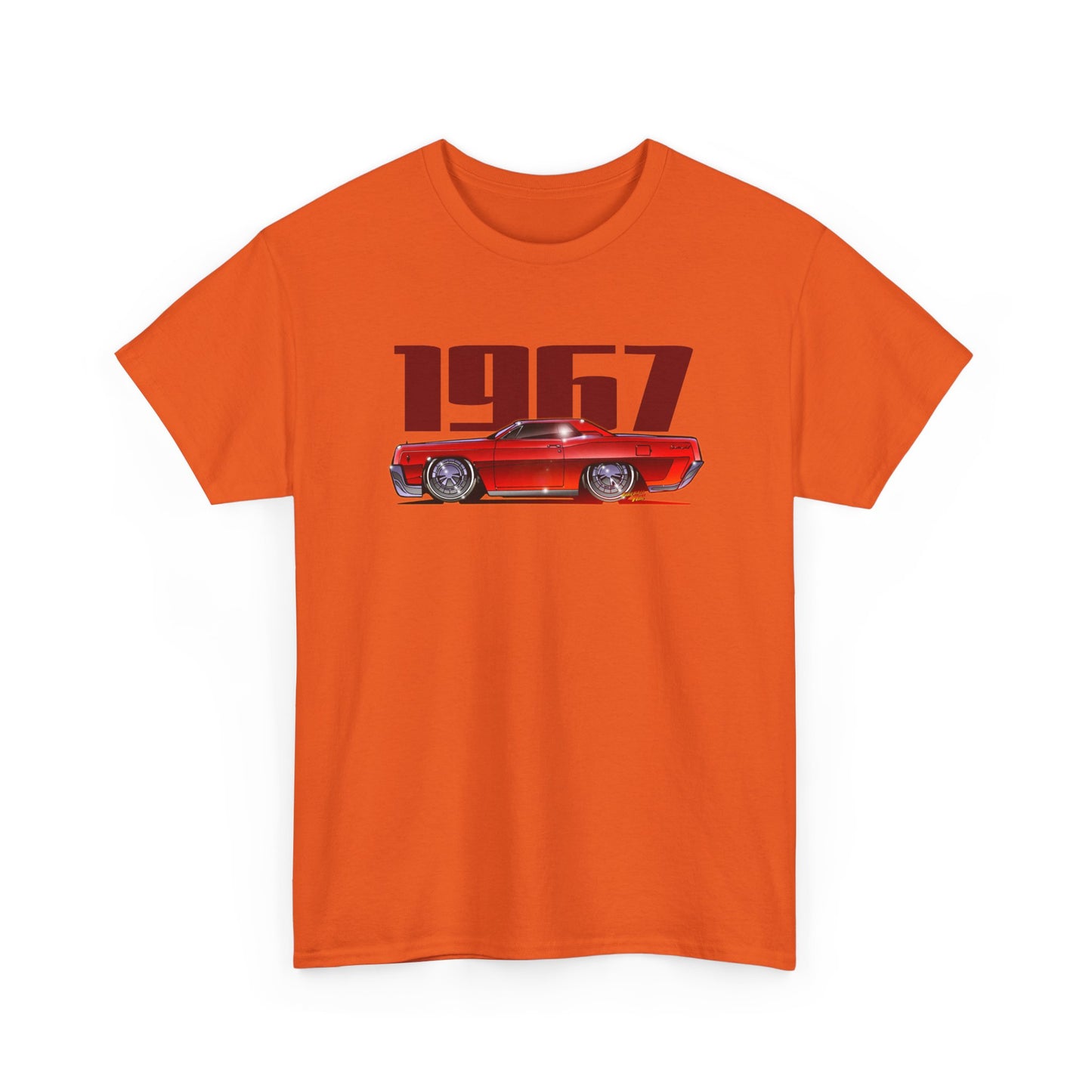 LINCOLN CONTINENTAL COUPE 1967 Heavy Cotton Tee Shirt - Multiple Colors