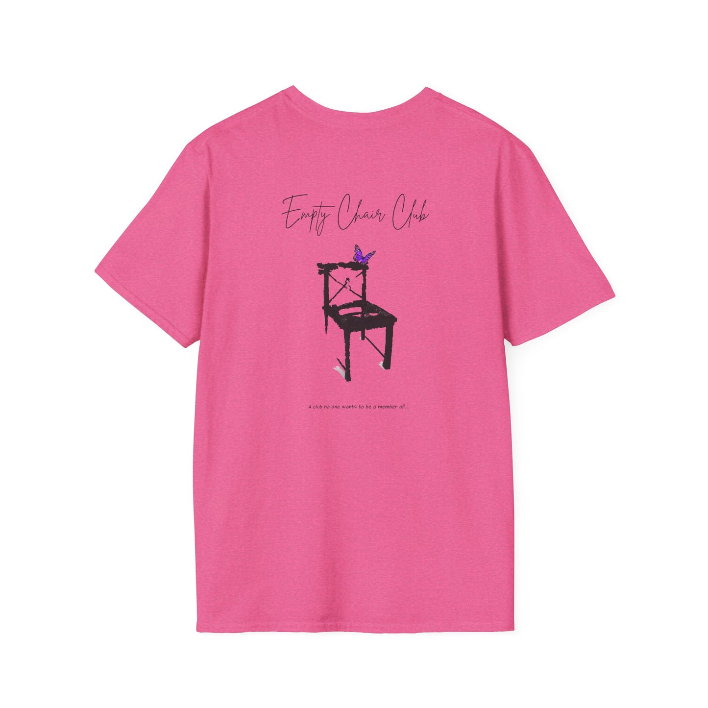 EMPTY CHAIR CLUB Unisex Softstyle T-Shirt - Casual Comfort for Relaxation and Reflection