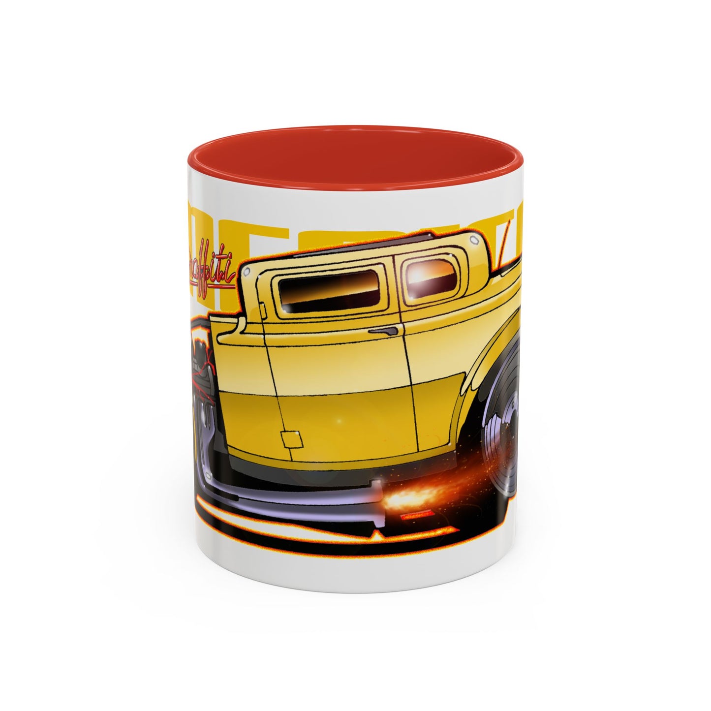 AMERICAN GRAFFITI '32 HOT ROD Movie Car Collectible Fireball Art Coffee Mug - 2 Sizes