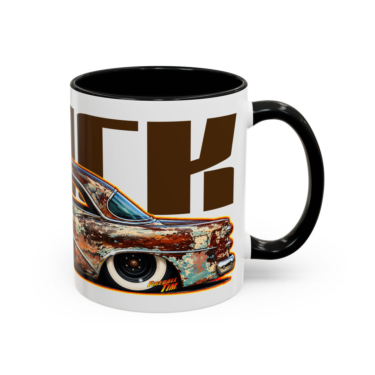 BUICK 1954 KUSTOM SPECIAL Collectible Fireball Art Coffee Mug - 2 Sizes